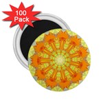 Sunshine Sunny Sun Abstract Yellow 2.25  Magnets (100 pack)  Front