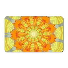 Sunshine Sunny Sun Abstract Yellow Magnet (rectangular) by Simbadda