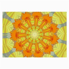 Sunshine Sunny Sun Abstract Yellow Large Glasses Cloth (2-side) by Simbadda