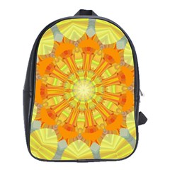 Sunshine Sunny Sun Abstract Yellow School Bags(large) 