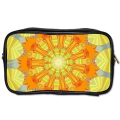 Sunshine Sunny Sun Abstract Yellow Toiletries Bags by Simbadda