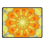 Sunshine Sunny Sun Abstract Yellow Fleece Blanket (Small) 50 x40  Blanket Front