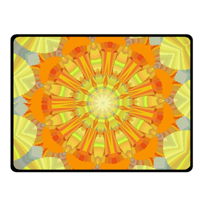 Sunshine Sunny Sun Abstract Yellow Fleece Blanket (Small)