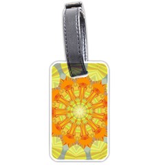 Sunshine Sunny Sun Abstract Yellow Luggage Tags (one Side) 