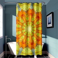 Sunshine Sunny Sun Abstract Yellow Shower Curtain 36  X 72  (stall)  by Simbadda