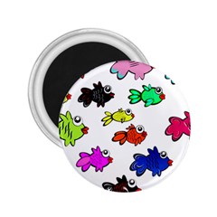 Fishes Marine Life Swimming Water 2 25  Magnets by Simbadda