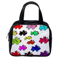 Fishes Marine Life Swimming Water Classic Handbags (one Side) by Simbadda