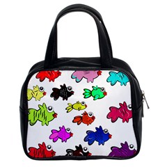 Fishes Marine Life Swimming Water Classic Handbags (2 Sides) by Simbadda