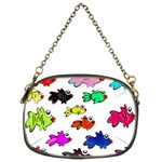 Fishes Marine Life Swimming Water Chain Purses (One Side)  Front