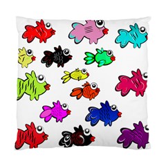 Fishes Marine Life Swimming Water Standard Cushion Case (one Side) by Simbadda