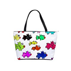 Fishes Marine Life Swimming Water Shoulder Handbags by Simbadda