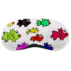 Fishes Marine Life Swimming Water Sleeping Masks by Simbadda