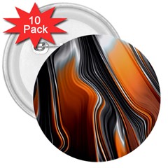 Fractal Structure Mathematics 3  Buttons (10 pack) 