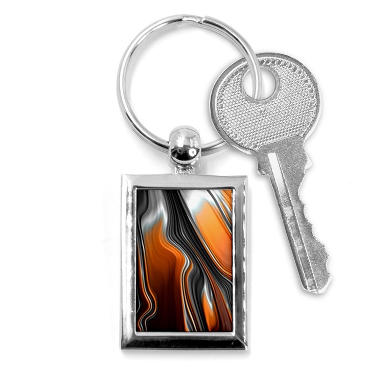 Fractal Structure Mathematics Key Chains (Rectangle) 