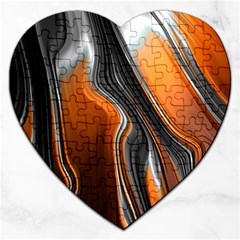 Fractal Structure Mathematics Jigsaw Puzzle (Heart)