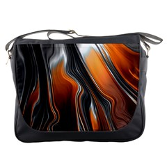 Fractal Structure Mathematics Messenger Bags