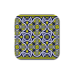 Tiles Panel Decorative Decoration Rubber Coaster (square)  by Simbadda