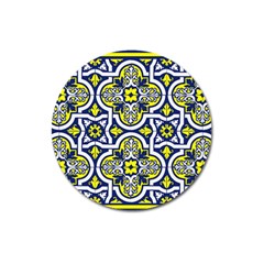 Tiles Panel Decorative Decoration Magnet 3  (round) by Simbadda