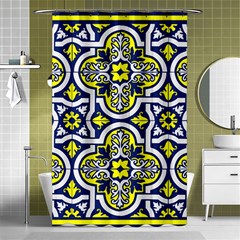 Tiles Panel Decorative Decoration Shower Curtain 48  X 72  (small) 