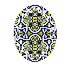 Tiles Panel Decorative Decoration Ornament (oval Filigree) by Simbadda