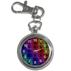 Rainbow Grid Form Abstract Key Chain Watches