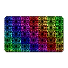 Rainbow Grid Form Abstract Magnet (rectangular) by Simbadda