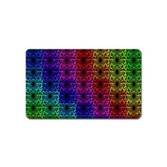 Rainbow Grid Form Abstract Magnet (name Card) by Simbadda