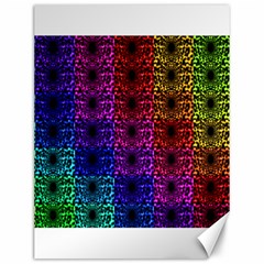 Rainbow Grid Form Abstract Canvas 12  X 16   by Simbadda