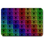 Rainbow Grid Form Abstract Large Doormat  30 x20  Door Mat