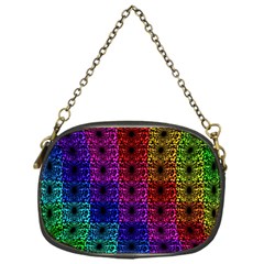 Rainbow Grid Form Abstract Chain Purses (one Side)  by Simbadda