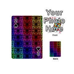 Rainbow Grid Form Abstract Playing Cards 54 (mini)  by Simbadda