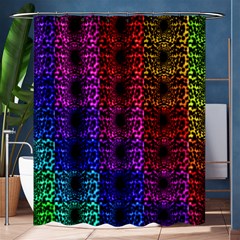 Rainbow Grid Form Abstract Shower Curtain 60  X 72  (medium) 