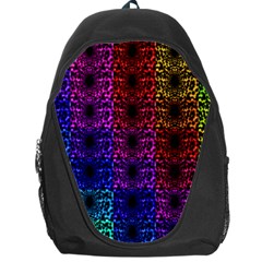 Rainbow Grid Form Abstract Backpack Bag