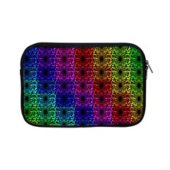 Rainbow Grid Form Abstract Apple Ipad Mini Zipper Cases by Simbadda