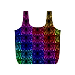 Rainbow Grid Form Abstract Full Print Recycle Bags (s)  by Simbadda