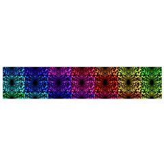 Rainbow Grid Form Abstract Flano Scarf (small)