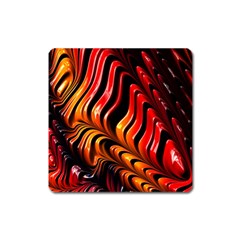 Fractal Mathematics Abstract Square Magnet by Simbadda