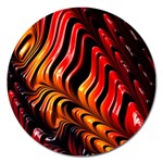 Fractal Mathematics Abstract Magnet 5  (Round) Front