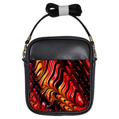 Fractal Mathematics Abstract Girls Sling Bags