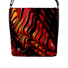 Fractal Mathematics Abstract Flap Messenger Bag (l)  by Simbadda