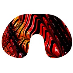 Fractal Mathematics Abstract Travel Neck Pillows