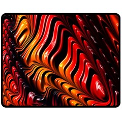 Fractal Mathematics Abstract Double Sided Fleece Blanket (medium) 