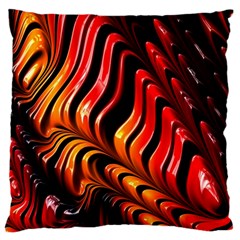 Fractal Mathematics Abstract Large Flano Cushion Case (two Sides)