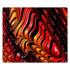 Fractal Mathematics Abstract Double Sided Flano Blanket (small) 