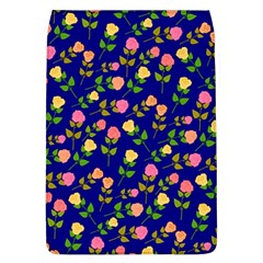 Flowers Roses Floral Flowery Blue Background Flap Covers (l)  by Simbadda