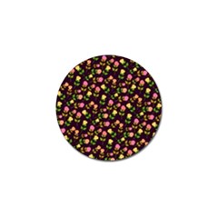 Flowers Roses Floral Flowery Golf Ball Marker by Simbadda