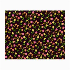 Flowers Roses Floral Flowery Small Glasses Cloth (2-side) by Simbadda