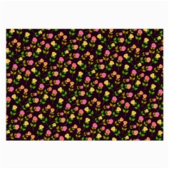 Flowers Roses Floral Flowery Large Glasses Cloth (2-side)