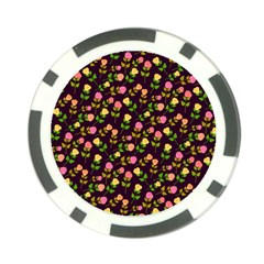 Flowers Roses Floral Flowery Poker Chip Card Guard