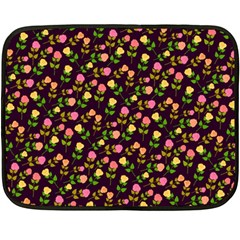 Flowers Roses Floral Flowery Fleece Blanket (mini)